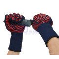 1472F Fireproof Cooking Aramid Cut Heat Resistant Grill Barbecue Kitchen Baking Double Oven Mitts BBQ Silicone Gloves